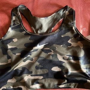 Nike camo sports bra